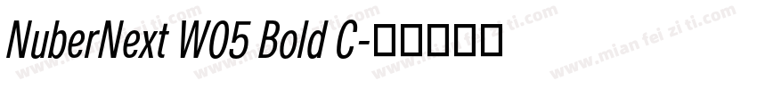NuberNext W05 Bold C字体转换